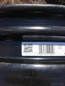 4x Plechové disky VW Polo 185/65/R15 - 2