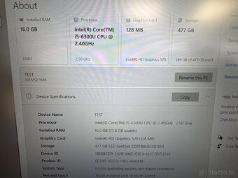 Lenovo Thinkpad T460, SSD 512GB, touchscreen - 2