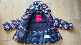 Dievčenská kvetinová zimná bunda č.104 - 2