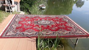 Perský plyšový koberec bordový-3x4 m - 2