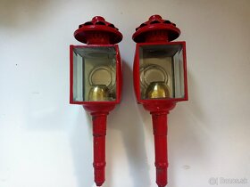 Staré párové kočiarové lampy - 2