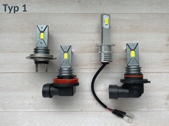H7 led (H1,H3,H4,H8,H11,HB4..) kvalitné, silné a neoslňujúce - 2