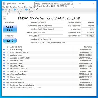 Samsung PM9A1 256GB NVMe - 2
