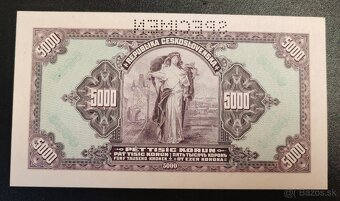 5000 Kč, 1920, SPECIMEN, seria C, 90€ - 2