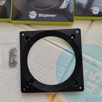 4x Bitspower FAN ADAPTER 140mm on 120mm - black - 2