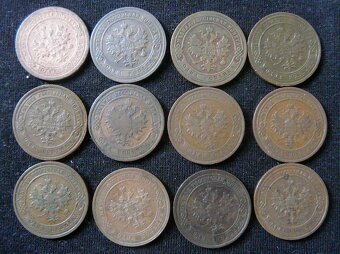Mince Rusko - kopejky medené, dengy - 2