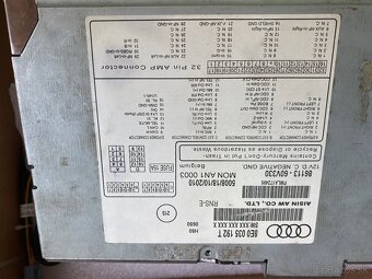 Autorádio. Audi TT 2 - 2