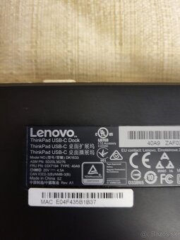 Lenovo dock model 03X7194 40A9 - 2