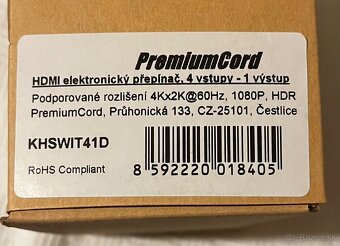 4-portový HDMI switch Premium Cord - 2