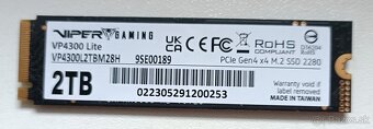 Predám,vymením SSD M.2 2TB... - 2