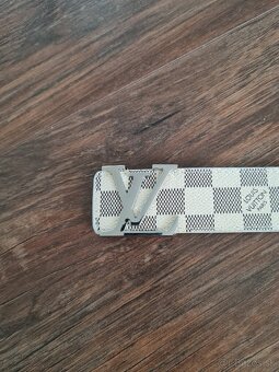 Lv louis vuitton opasok koženy biely kvalitny lv belt - 2