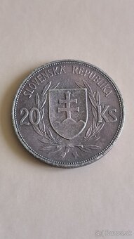 20 KS - Korún - Slovensko - TISO - 1939 - PATINA - 2