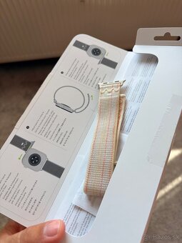 Nike Sport Loop 46mm Starlight/Pink Apple Watch - 2