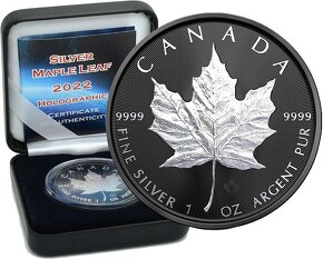 Investicne striebro mince minca Maple Leaf - 2