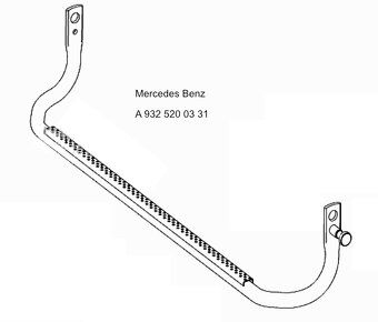 Predná stupačka Mercedes Actros A9325200331 - 2