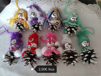 šiškové ozdoby Vianoce - 2