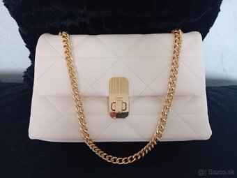 Nová dámska béžová kabelka ALDO so zlatými aplikáciami - 2