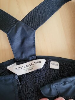 Zateplene outdoor nohavice do dazda 98/104 - 2