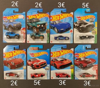 Hot Wheels mainliny na dlhých kartách - 2