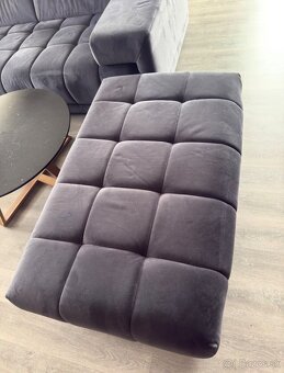 Siva sedacia suprava plus taburet - 2