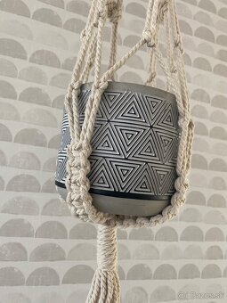 Boho set IKEA vešiak na kvetináč a obal - 2