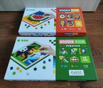 Drevená mozaika Wooden Pixel 400ks - dva druhy, top stav - 2