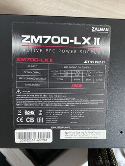 Zdroj - Zalman ZM700-LXII - 2