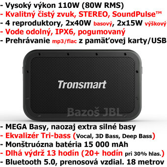 Bluetooth reproduktor Tronsmart Force Max 80W - NOVÝ - 2
