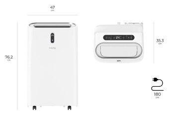 Predám Mobilnú klimatizáciu Siguro AC-F180W - 2