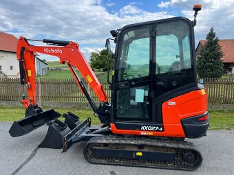 Minibagr Kubota KX027-4 / 3 režimy průtoku,3x lžíce - 2