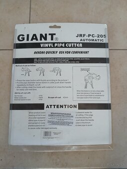 Nožnice na PVC trubky Giant - 2