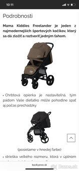 Detsky športový kočík mama kiddies-cierny - 2