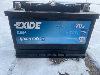 Predám akumulátor autobatériu 12V 70 Ah - 2