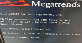 MB Asus Prime H270M-Plus socket 1151 + SSD 256 GB - 2