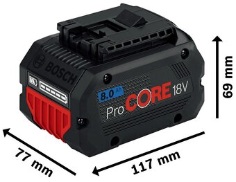 NOVÝ Bosch Professional Akumulátor ProCORE18V 8.0Ah - 2