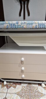 Retro prebaľovacia komoda,stolík s vaničkou - 2