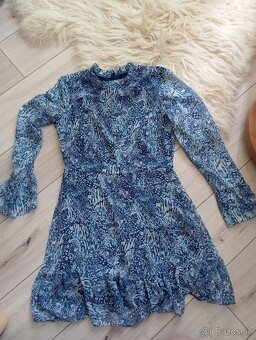 Dámske svetlomodré šaty S - 2