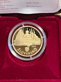 Predaj, 100 EUR zlatá minca, Drevené chrámy, rok 2010 - 2