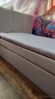Predam postel + topper 100 x 200 + ulozny preistor - 2