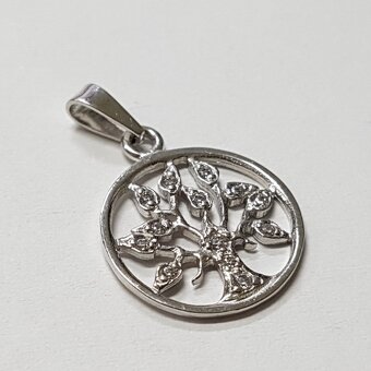 Zlatý prívesok stromček - zlato 585 - 2