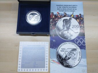 Strieborná minca 200Sk 1994 MOV proof - 2