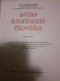 Predám atlas anatomie človeka 2 zvazky, 1 a 3 zvazok - 2