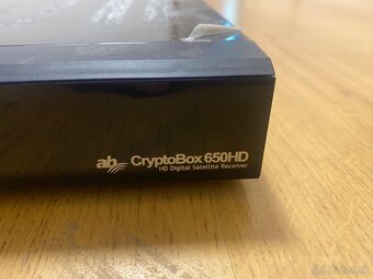 Digitálny satelitný prijímač ab Cryptobox 650HD. - 2