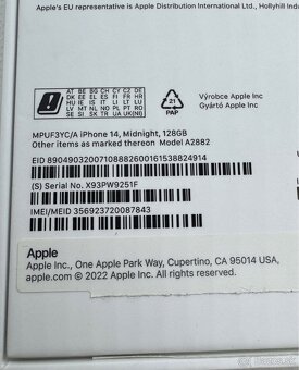 iPhone 14 black 128GB - 2