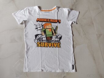 MINECRAFT tričká v.170/176 krátky rukáv - 2