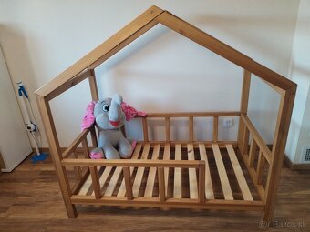 Detská postieľka v tvare domčeka 140x80 - 2