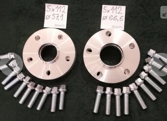 Rozsirovacie podlozky duralove 5X112 a 5x120 a iné - 2