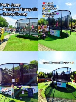 Prenájom Certifikovaných Top Trampolin PartyJump Party Jump - 2