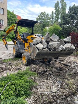 búracie práce a Bagrom JCB - 2