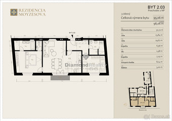 REZIDENCIA MOYZESOVA | 3 IZBOVÝ BYT DOKONČENÝ V ŠTANDARDE |  - 2